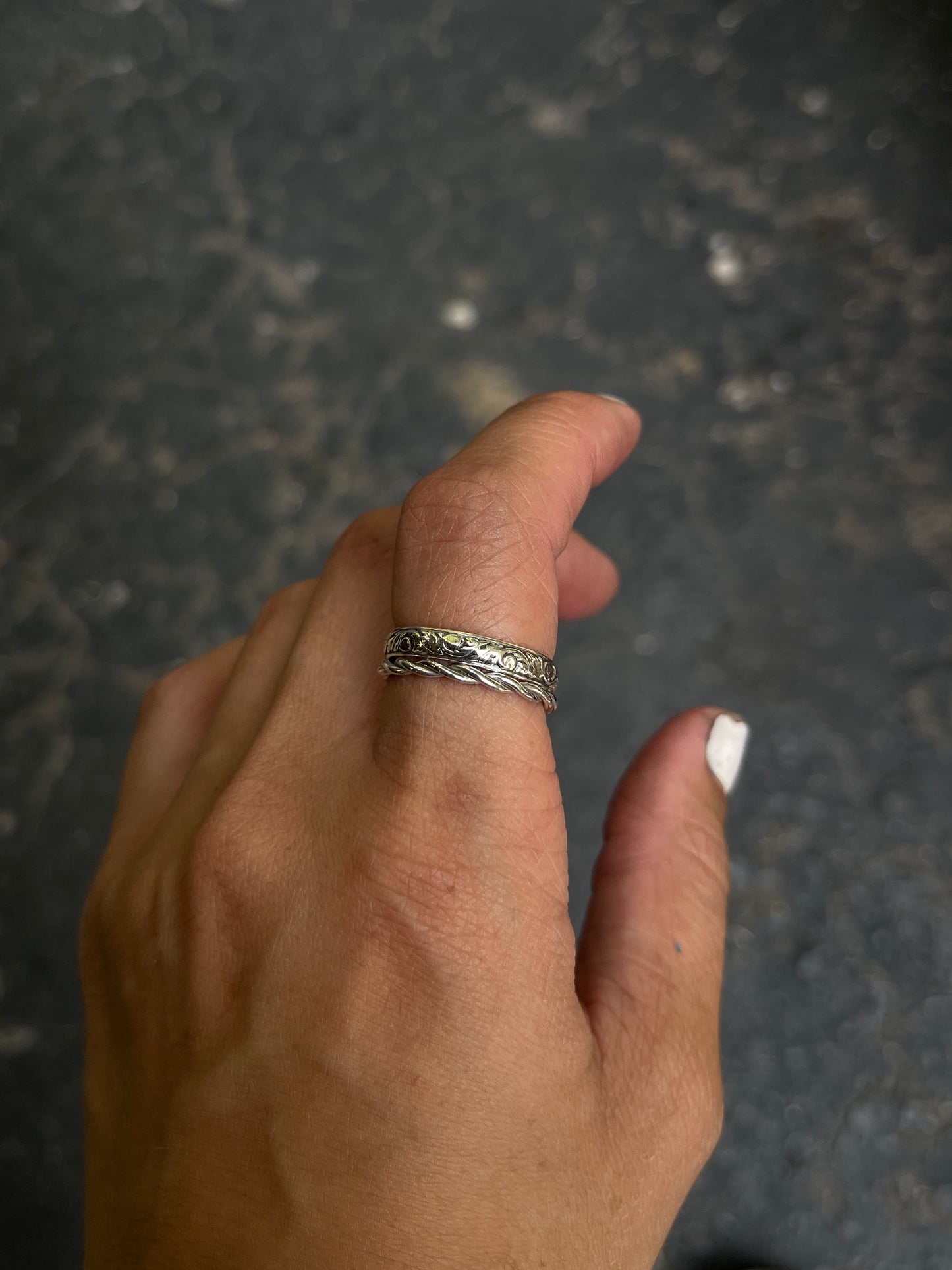 Floral Stacker Rings