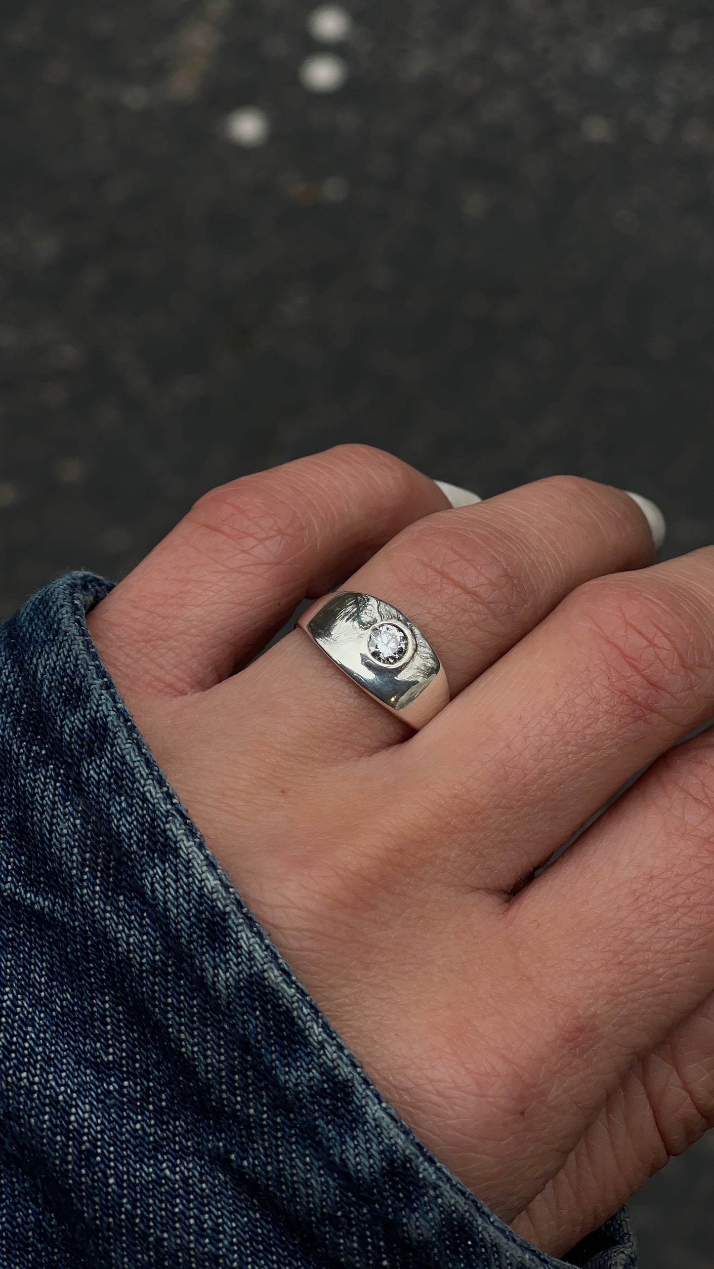 Flush Set Diamond Ring | Size 5.75