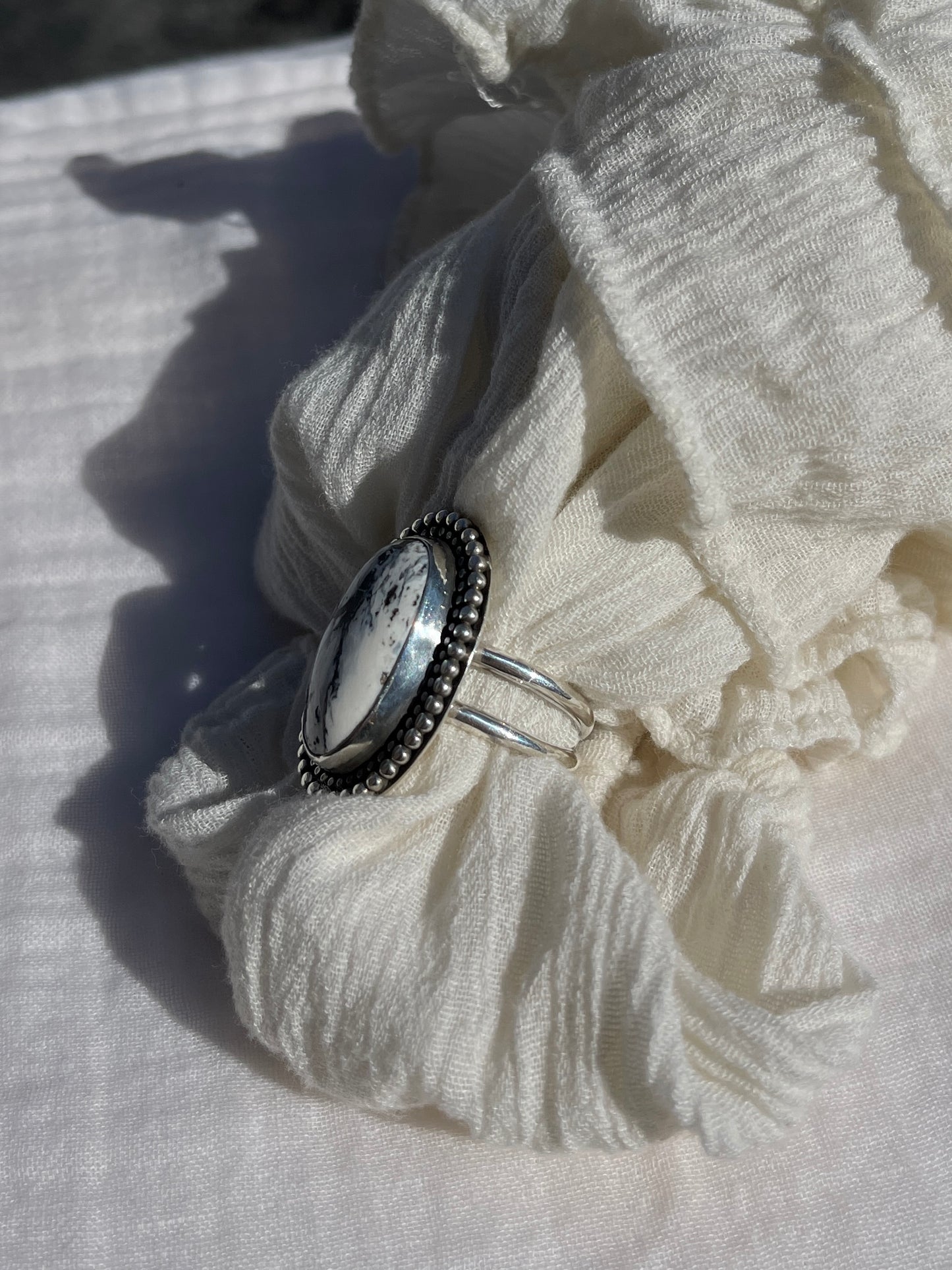 White Buffalo Ring | Size 9.5