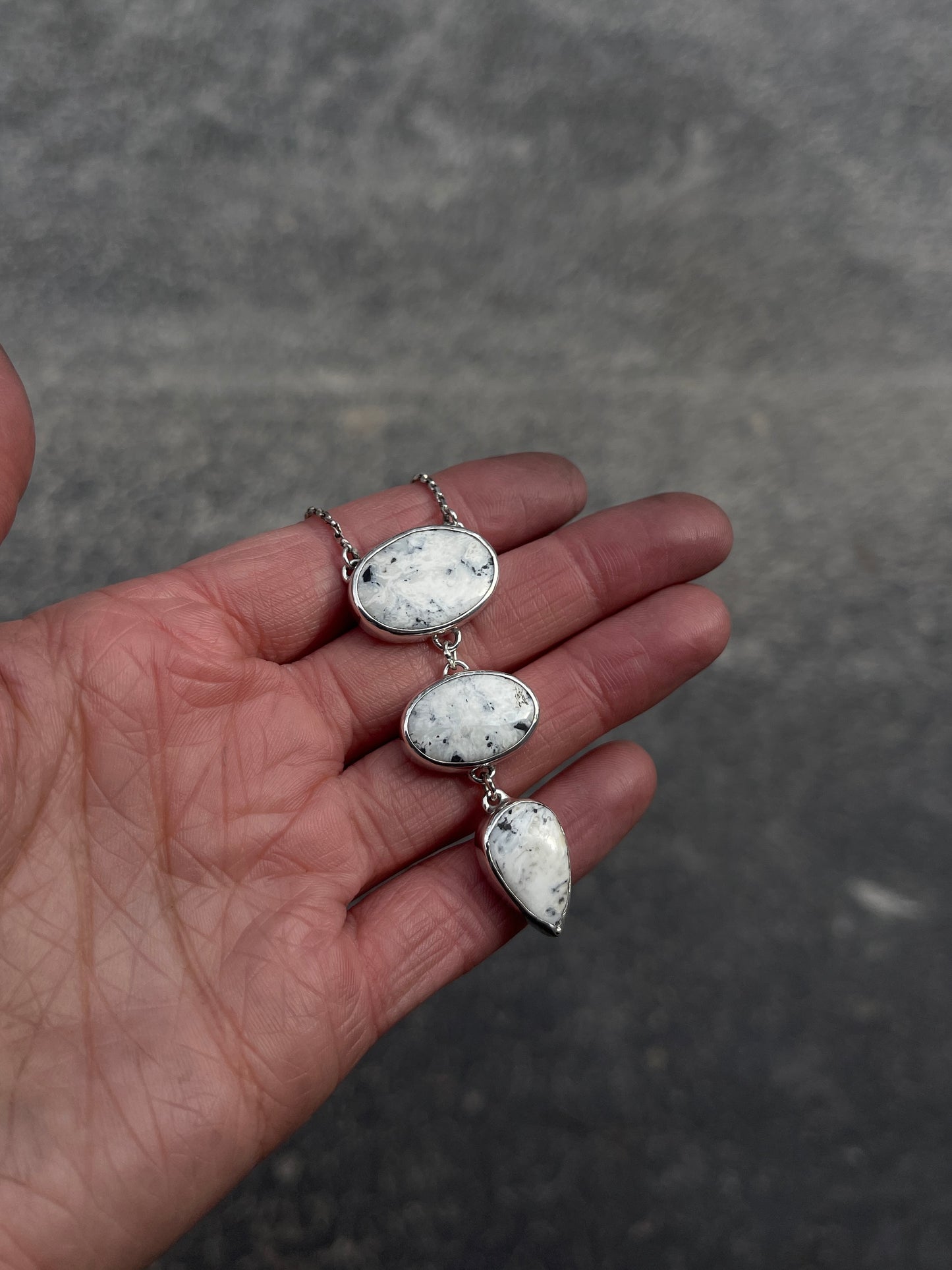 White Buffalo 3 Tier Necklace