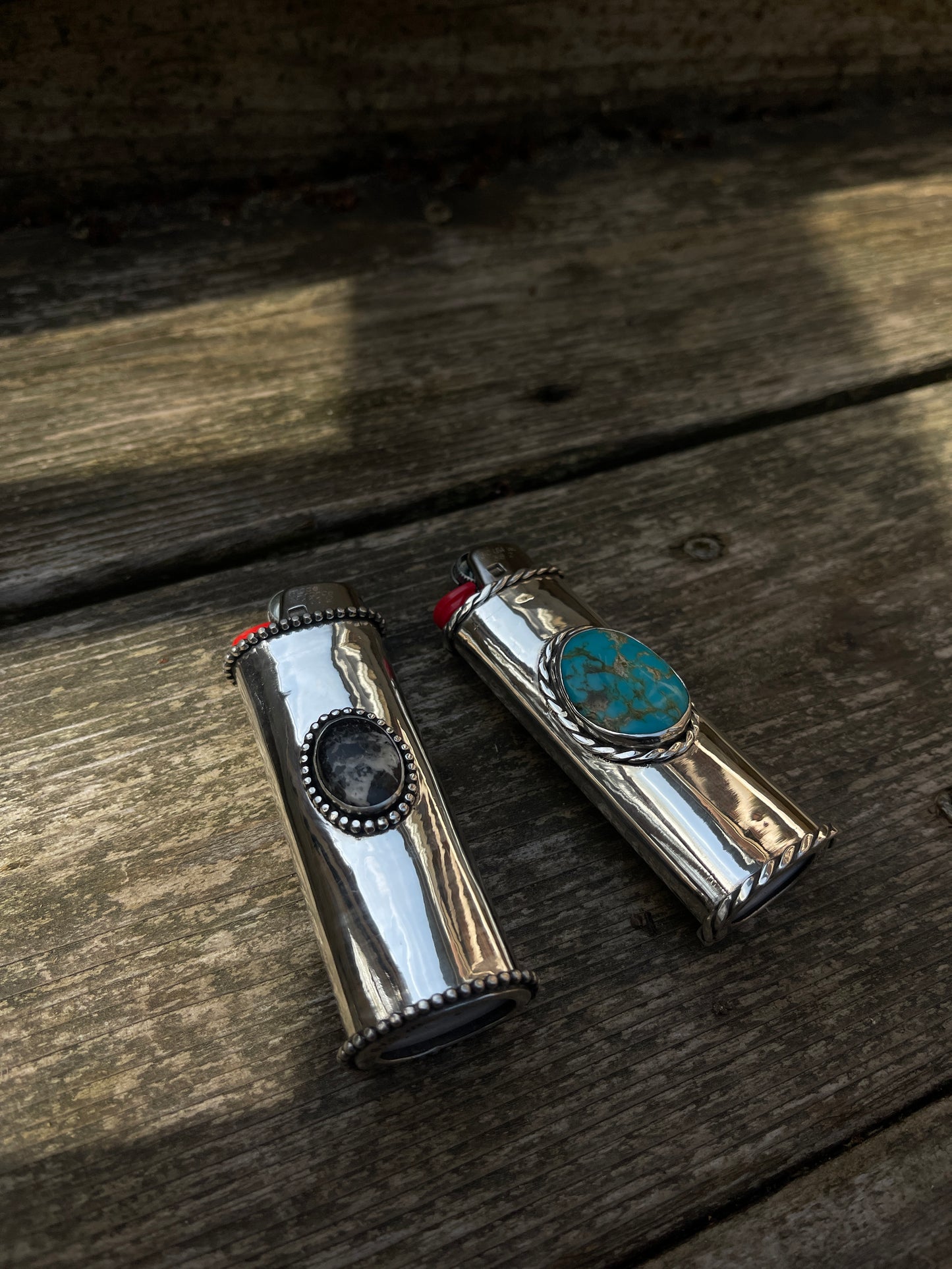 White Buffalo Lighter Case