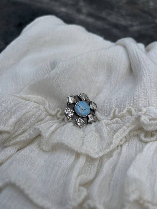 Golden Hills Turquoise Ring | Size 6.5