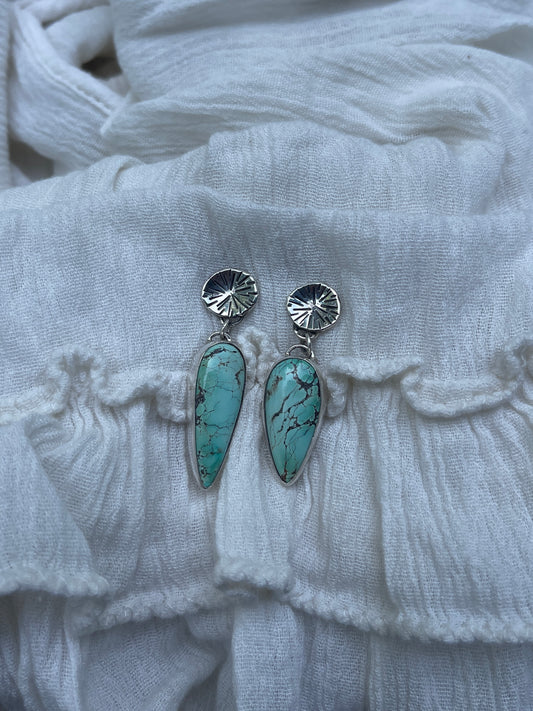 Moon River Turquoise Earrings