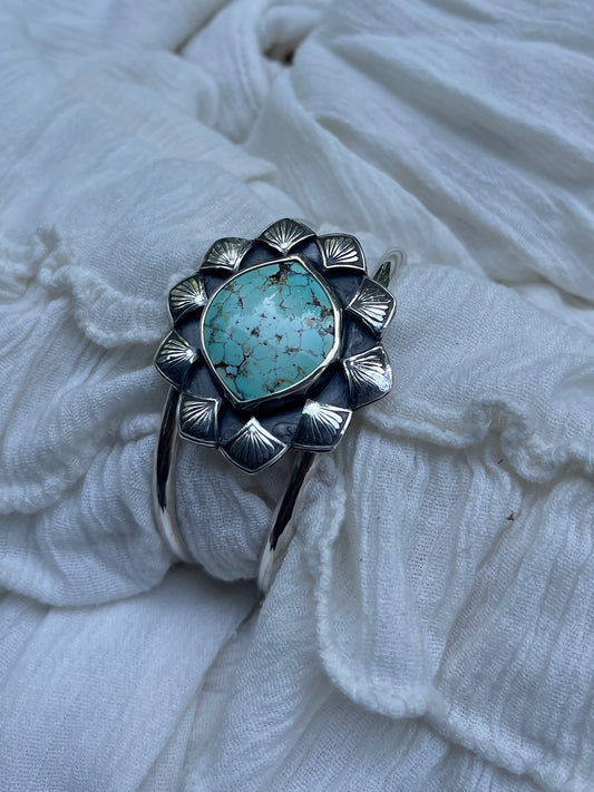 Hubei Turquoise Cuff | 6" length 1" gap
