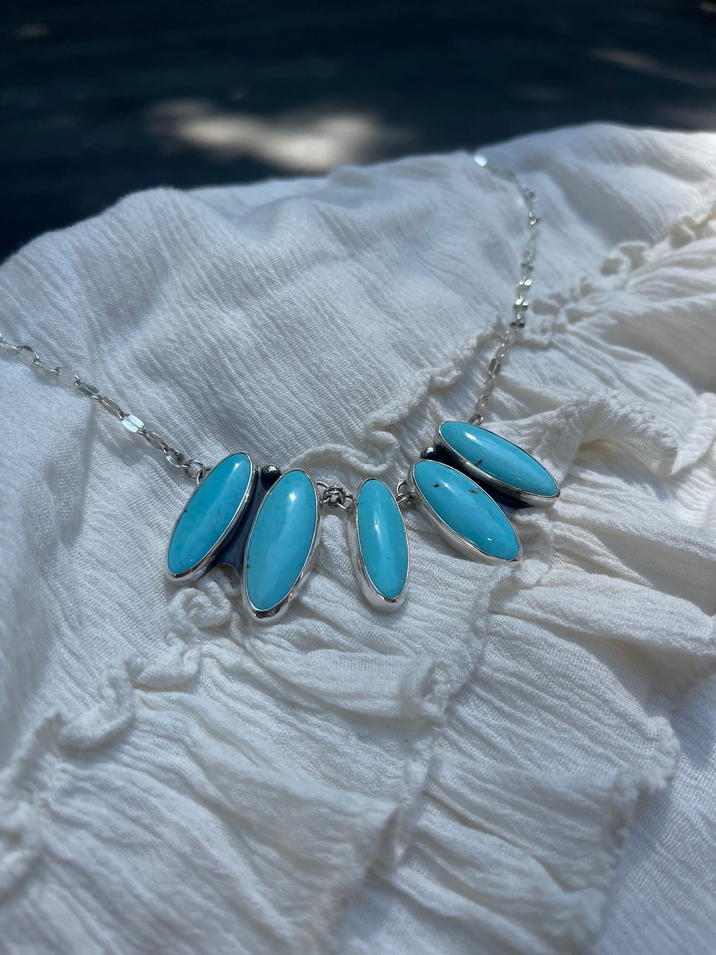 5 Stone Sonoran Turquoise Necklace | 21"