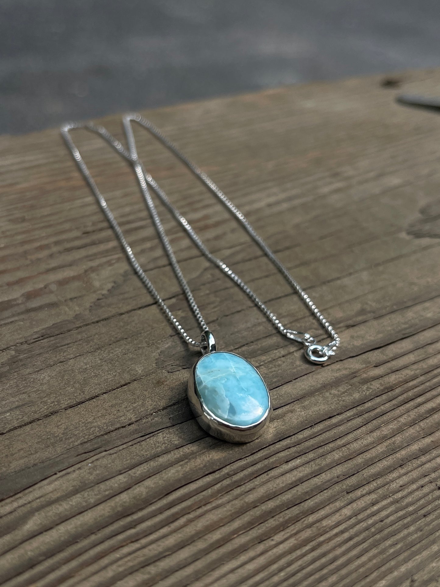 Larimar Pendant Necklace