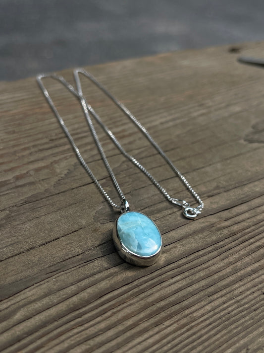 Larimar Pendant Necklace