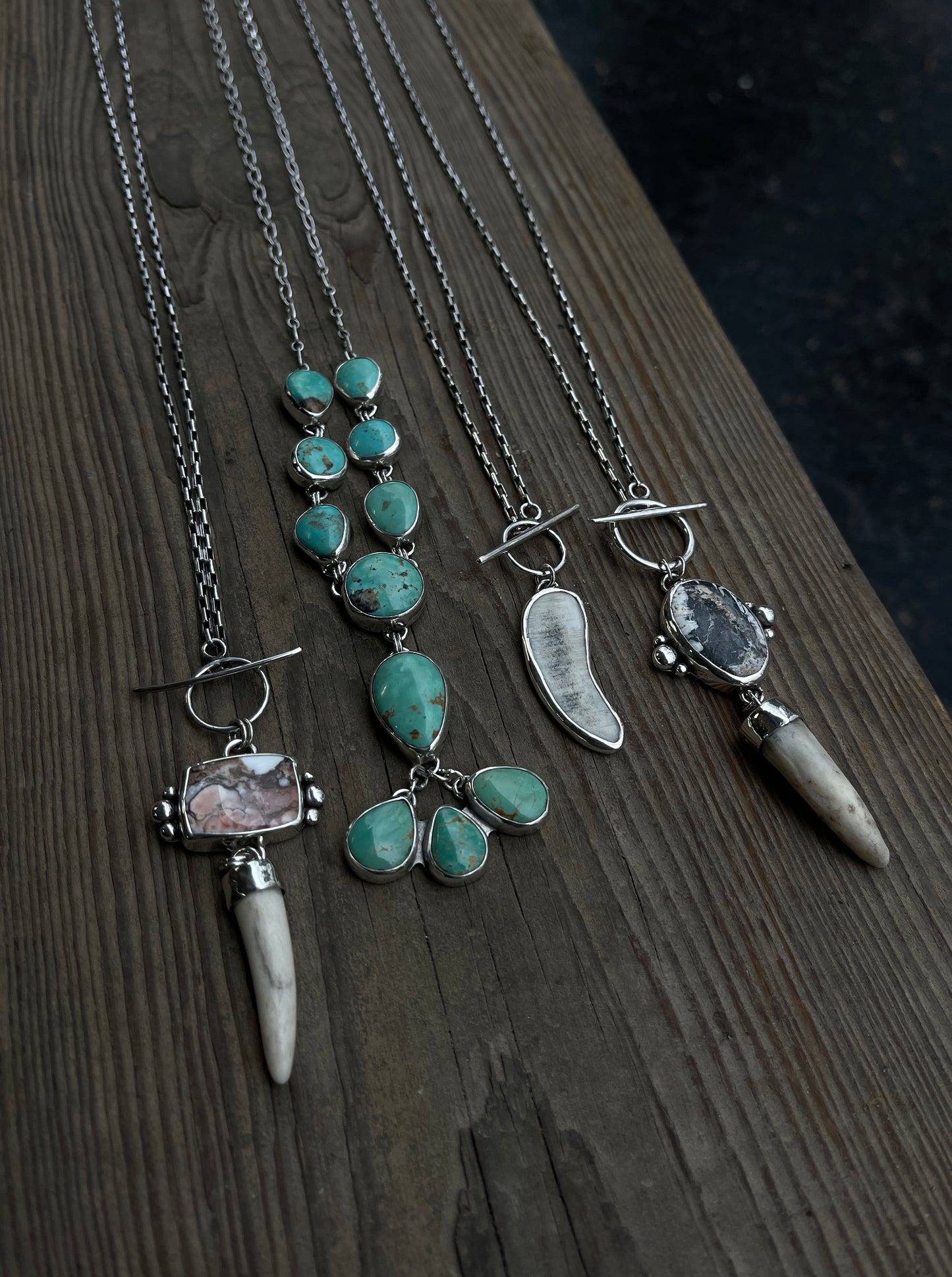 11 Stone Sonoran Turquoise Necklace | 21"