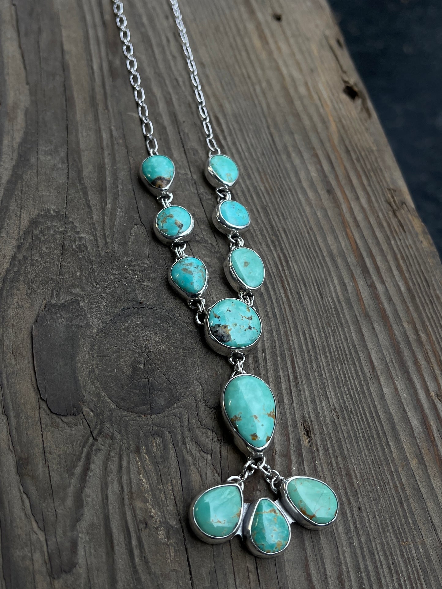 11 Stone Sonoran Turquoise Necklace | 21"