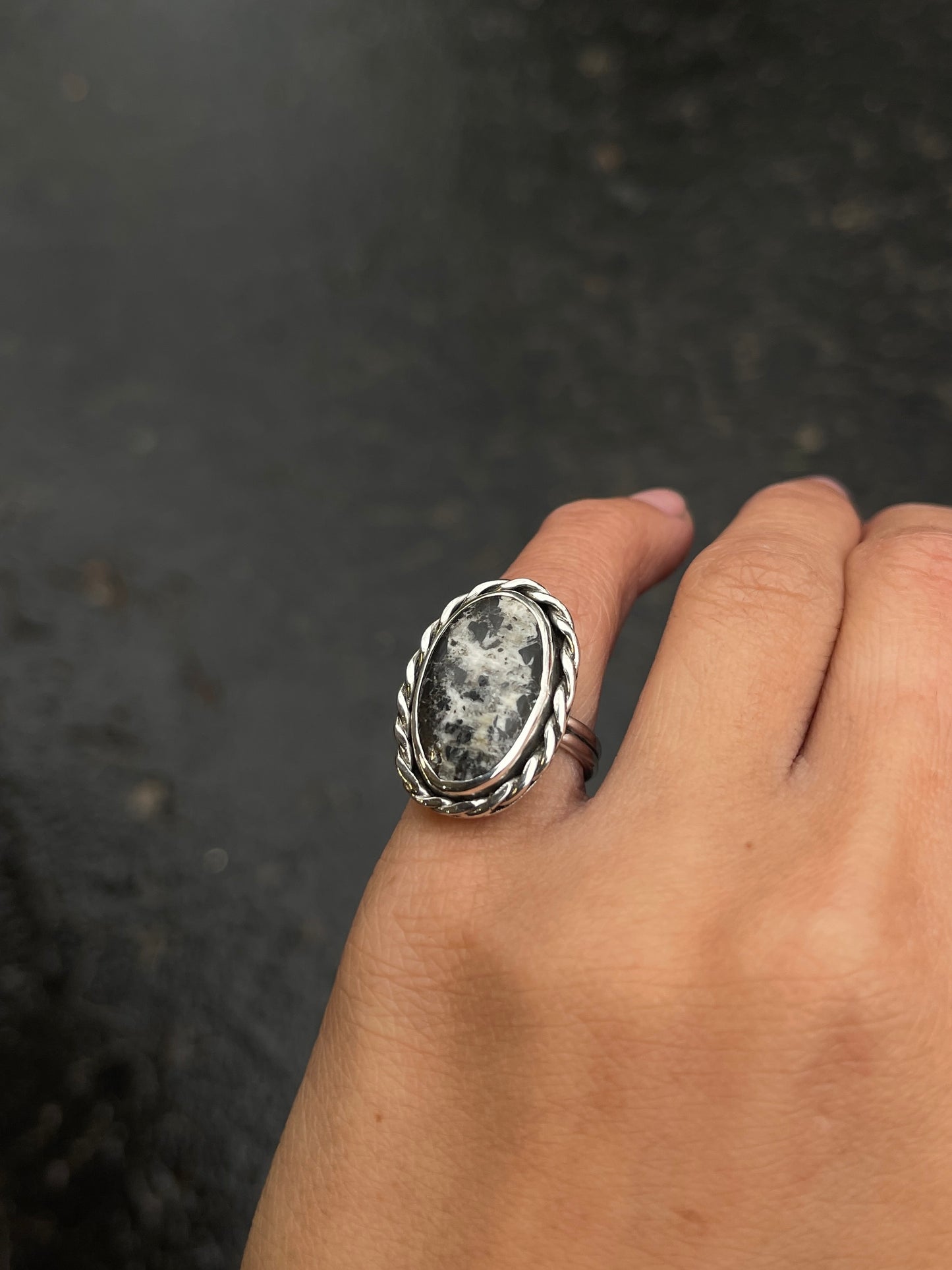 White Buffalo Ring | Size 4