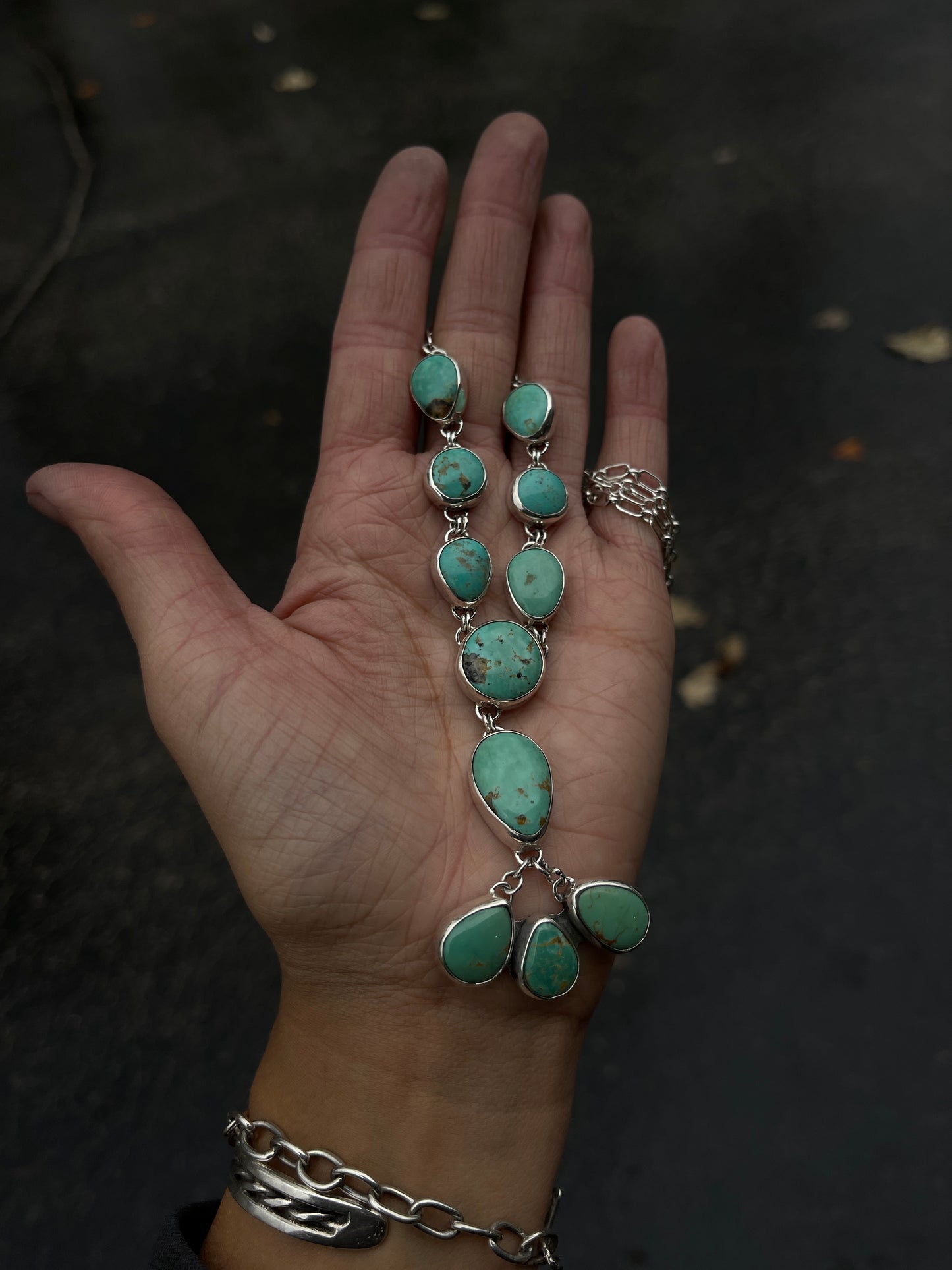 11 Stone Sonoran Turquoise Necklace | 21"