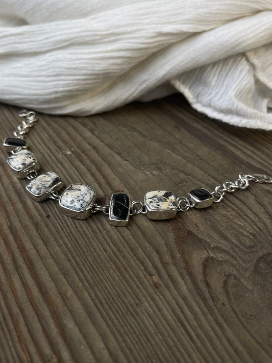 7 Stone White Buffalo Bracelet