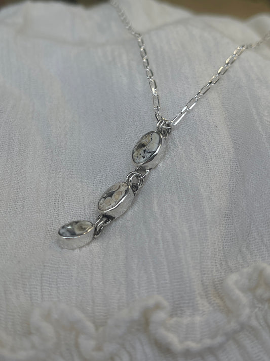 3 Tier White Buffalo Necklace