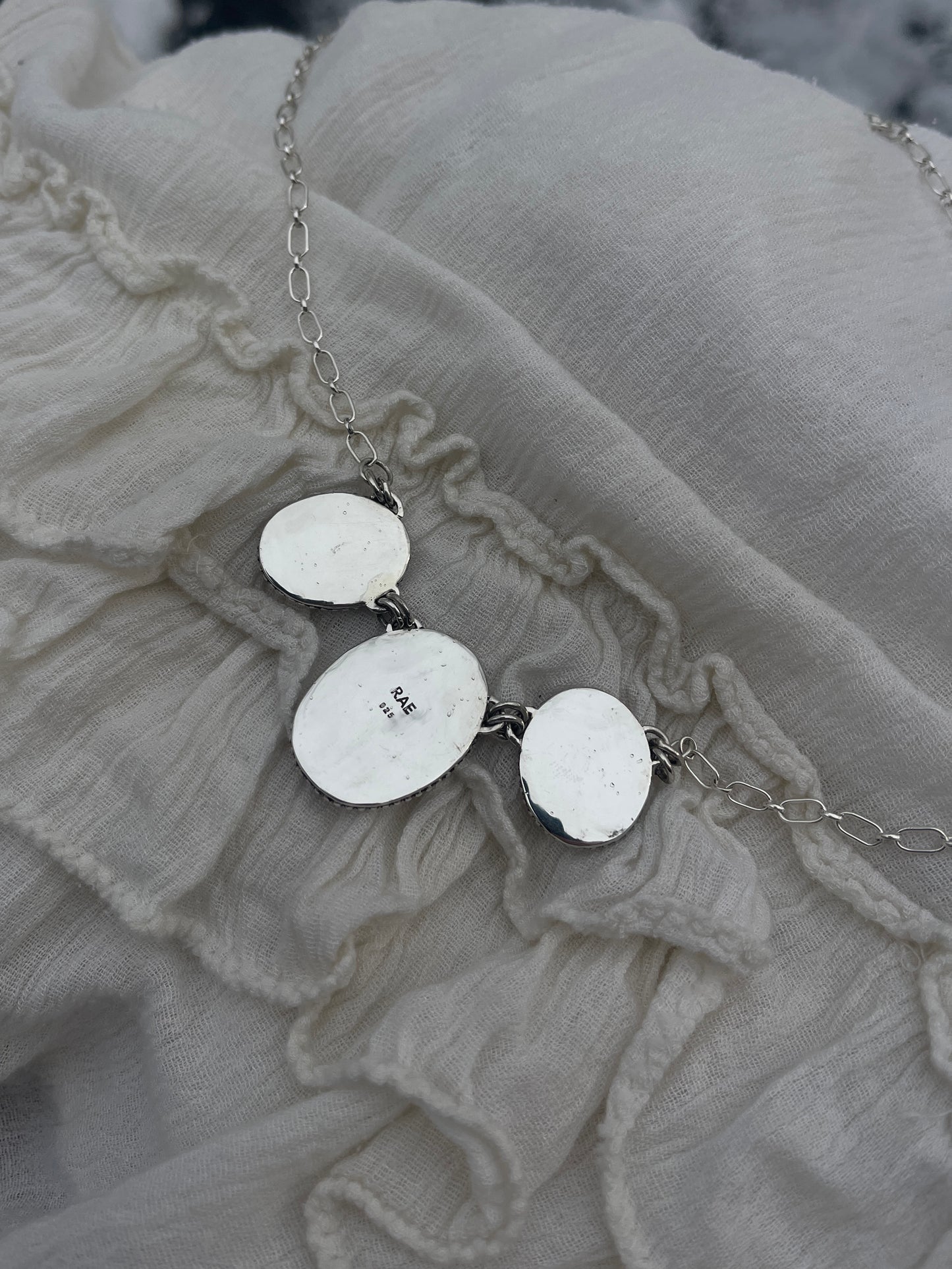 Rhodochrosite 3 Stone Necklace