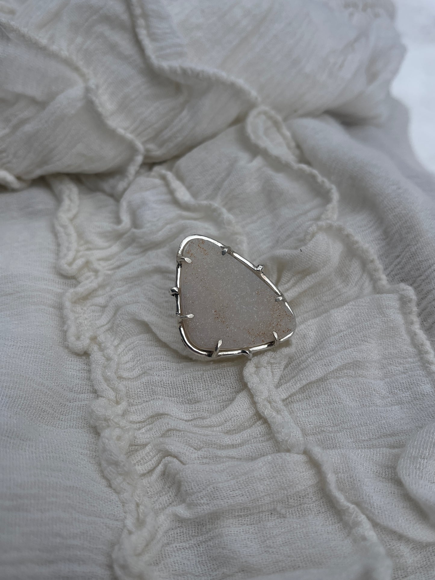 Druzy Crystal Ring | Size 6