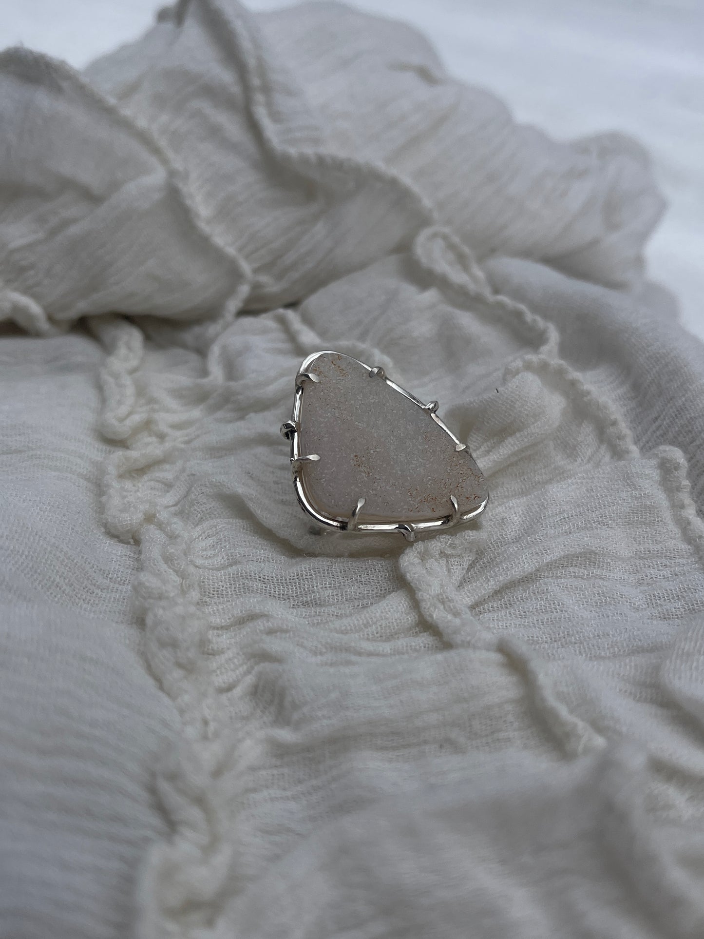 Druzy Crystal Ring | Size 6