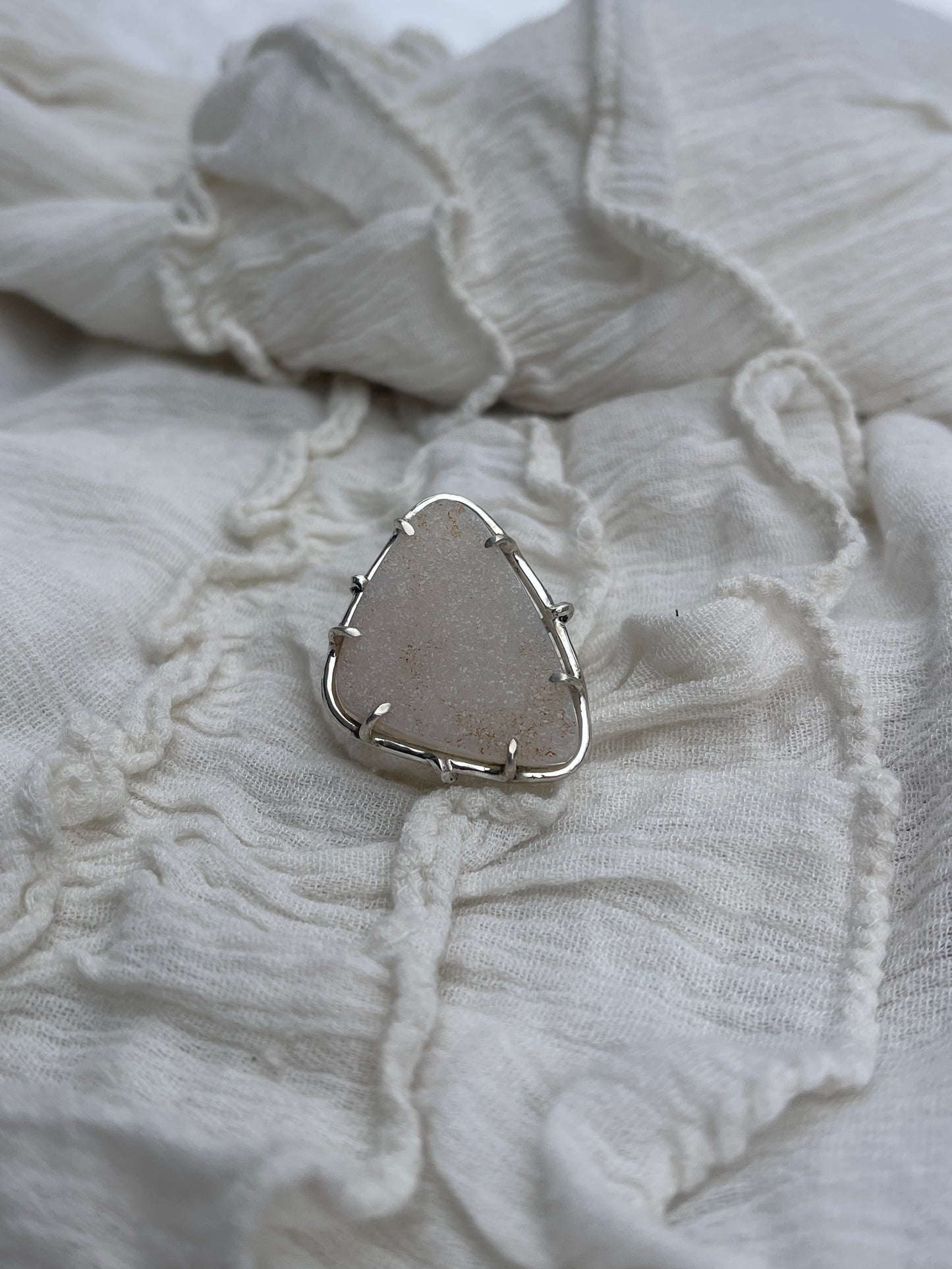 Druzy Crystal Ring | Size 6