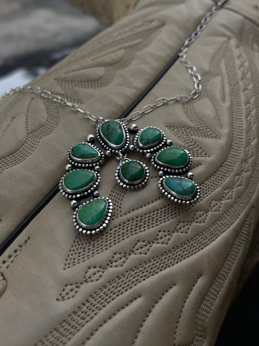 Cielo Turquoise 8 Stone Necklace