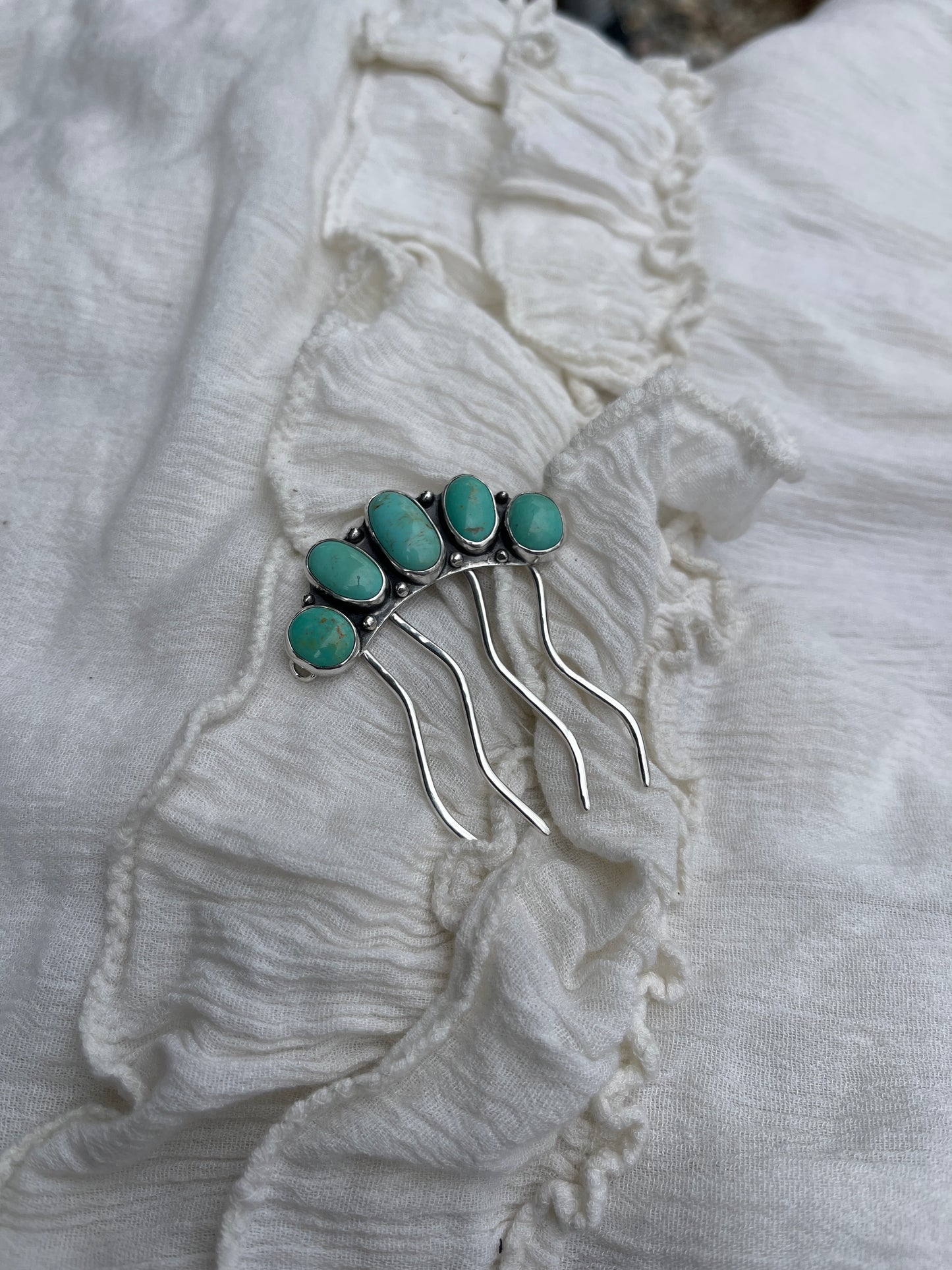Sonoran Turquoise Hair Piece