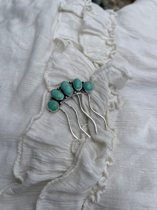 Sonoran Turquoise Hair Piece