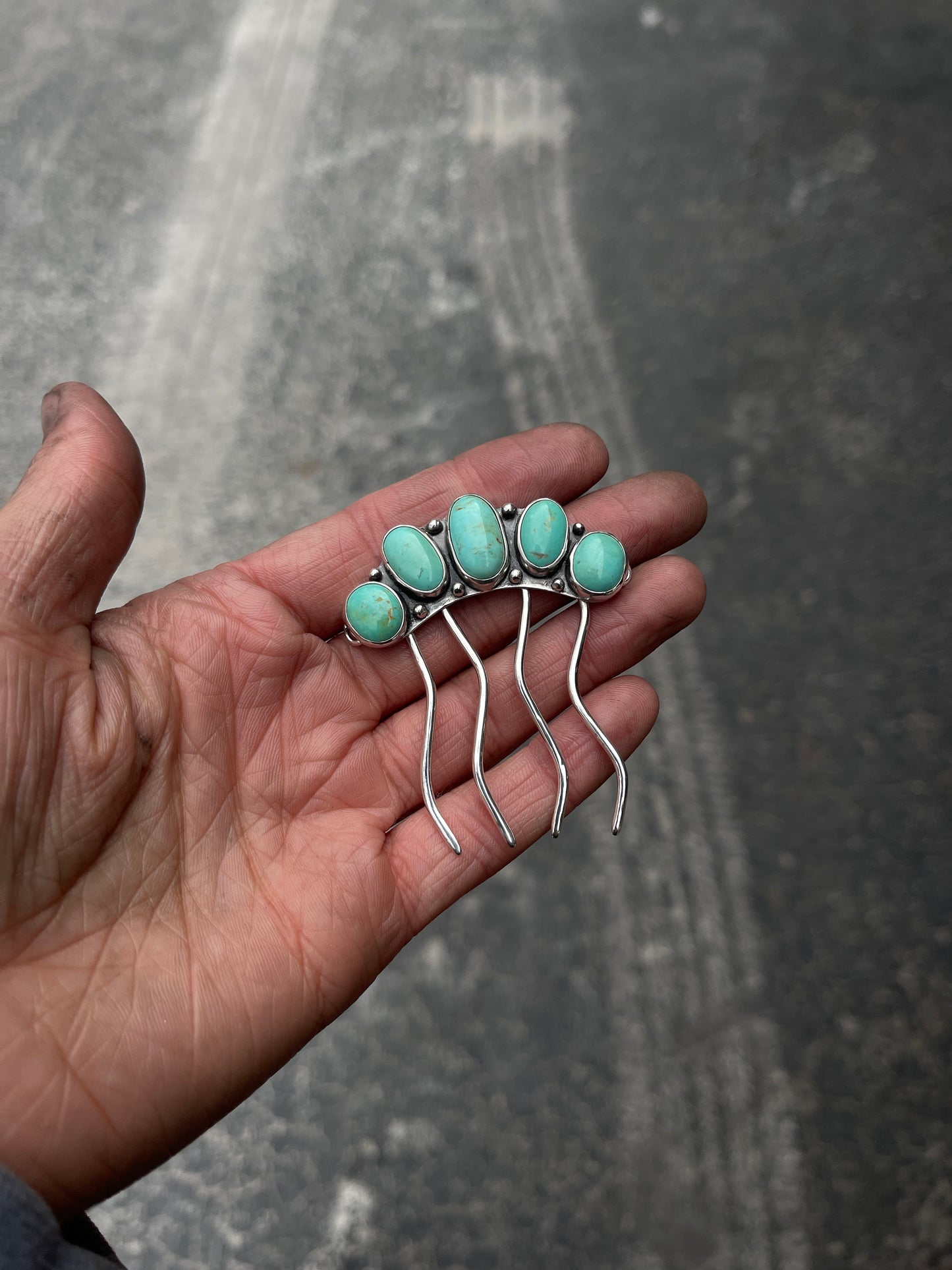 Sonoran Turquoise Hair Piece