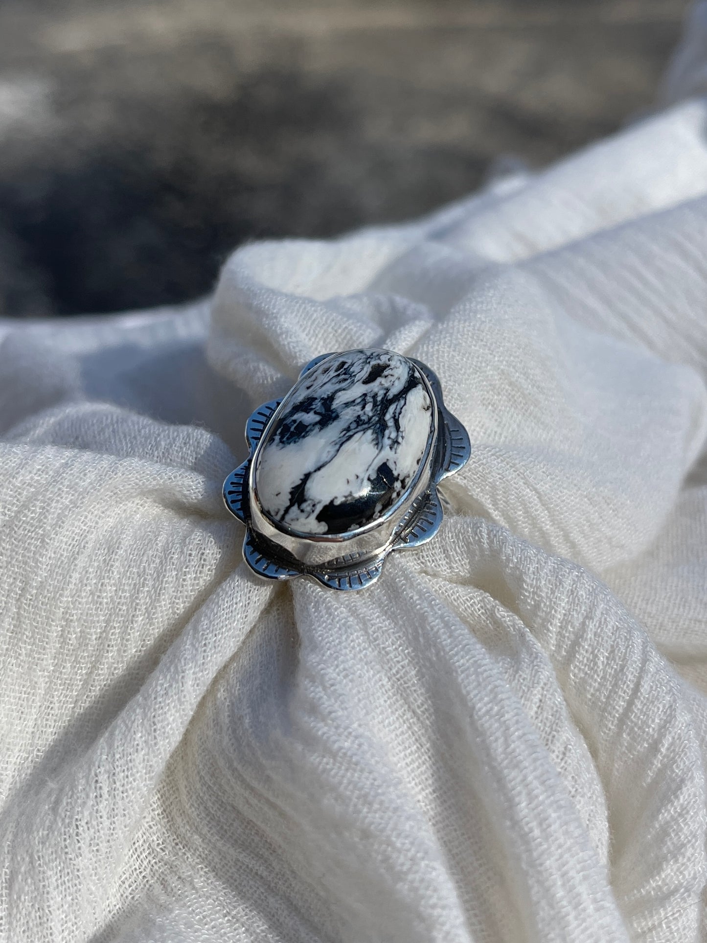 White Buffalo Ring | Size 7 |
